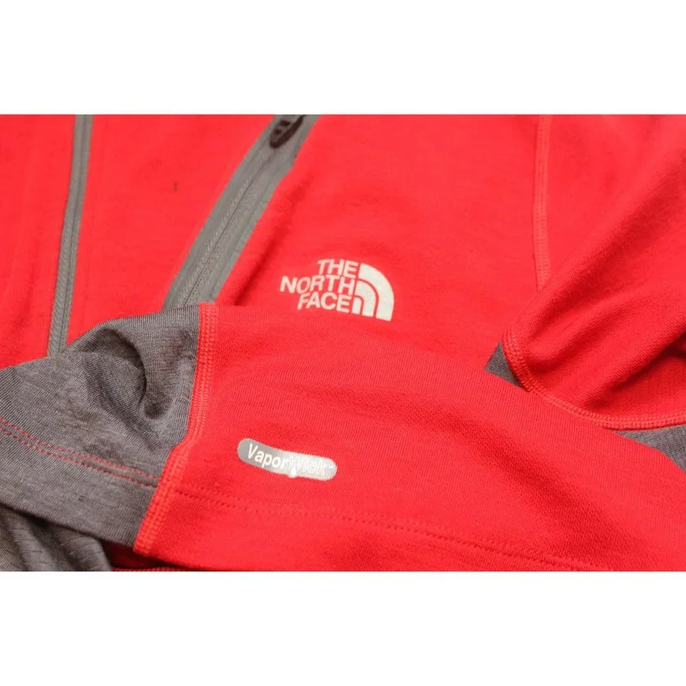 The North Face men's VaporWick wool‎ blend 1/4 zip pullover sweatshirt L